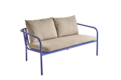 Bendt 2-seater sofa Indigo Blue/Teddy Beige