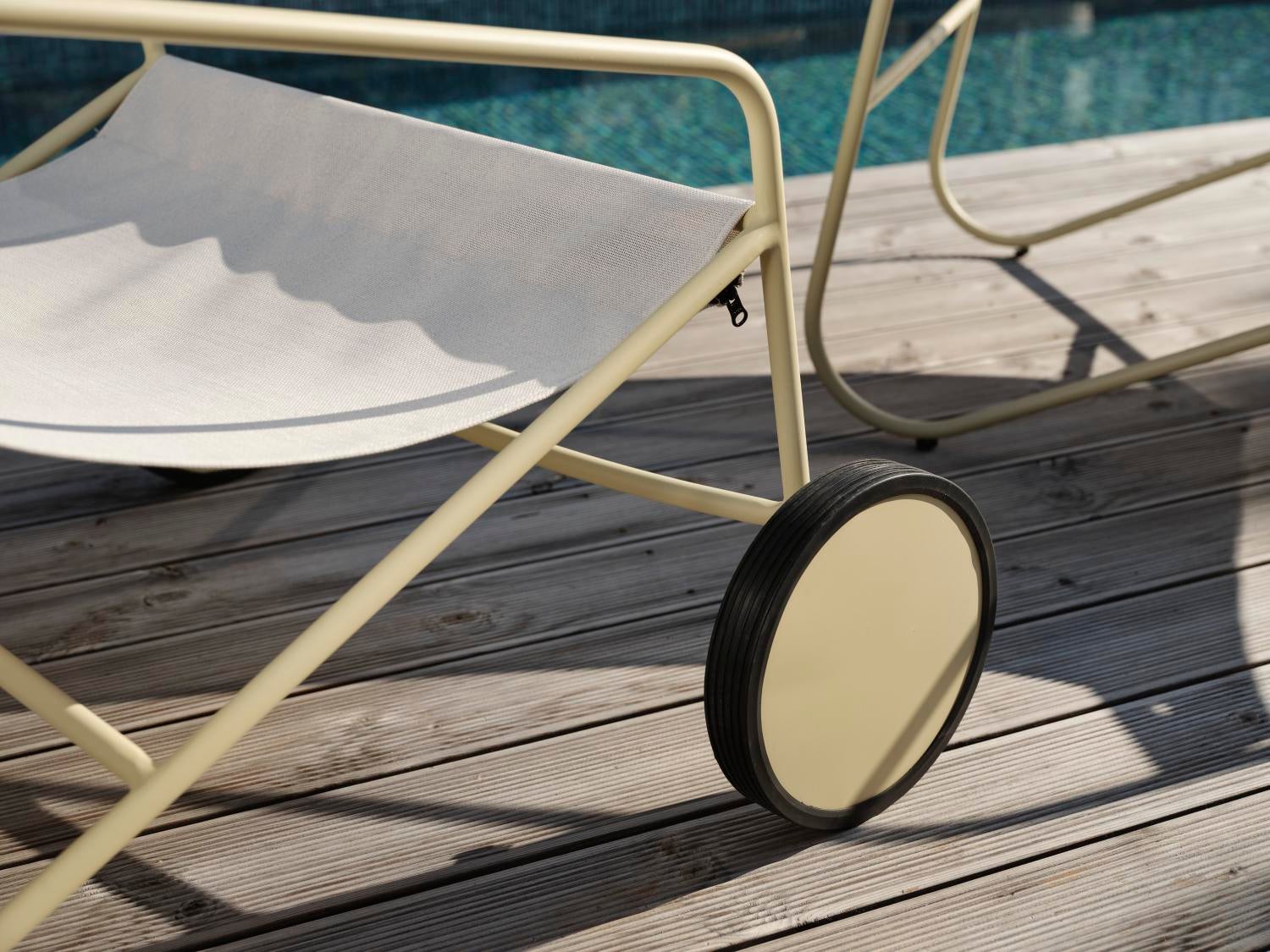 Poul Chair lounge chair Lemon/Off-white