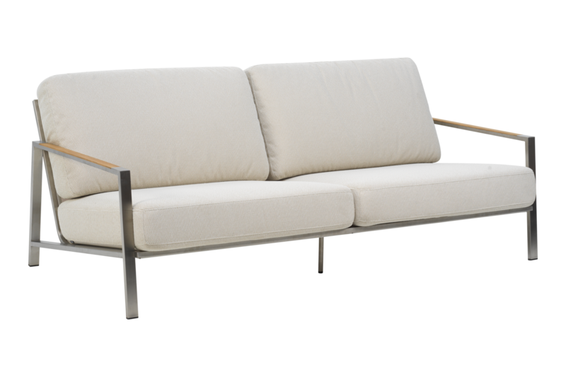 Naos 2,5-seater sofa Stainless Steel/Dot Beige