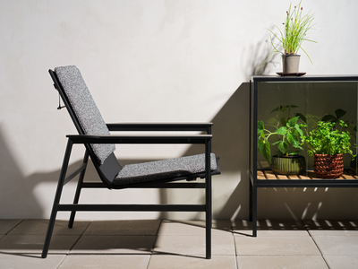 Soro lounge chair Black/Teddy Ant