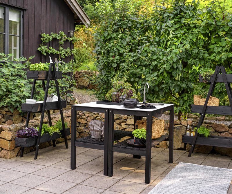 Holma outdoor Kitchen Black/grey