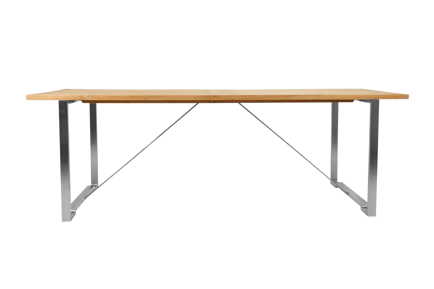 Gotland dining table Silver/teak