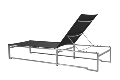 Gotland lounger Grey/black