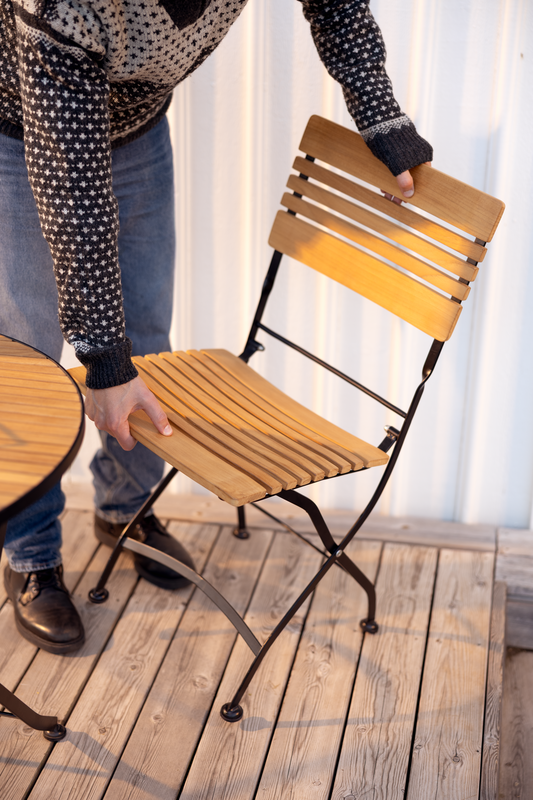 Brewer dining chair Black/teak