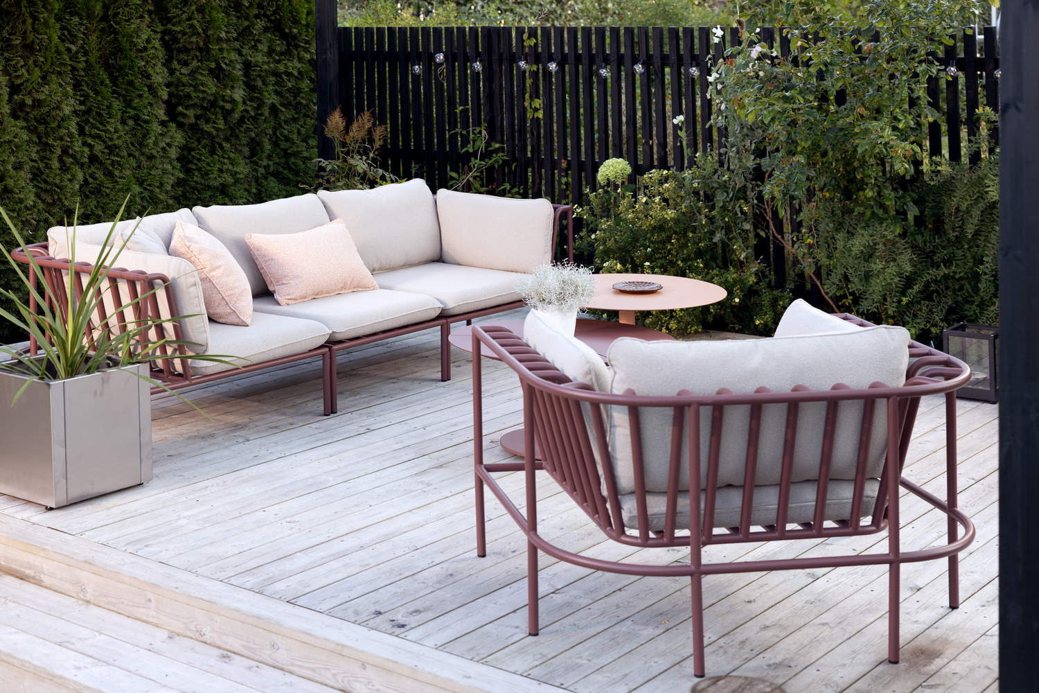 Collier armchair Zin Red/Teddy Beige