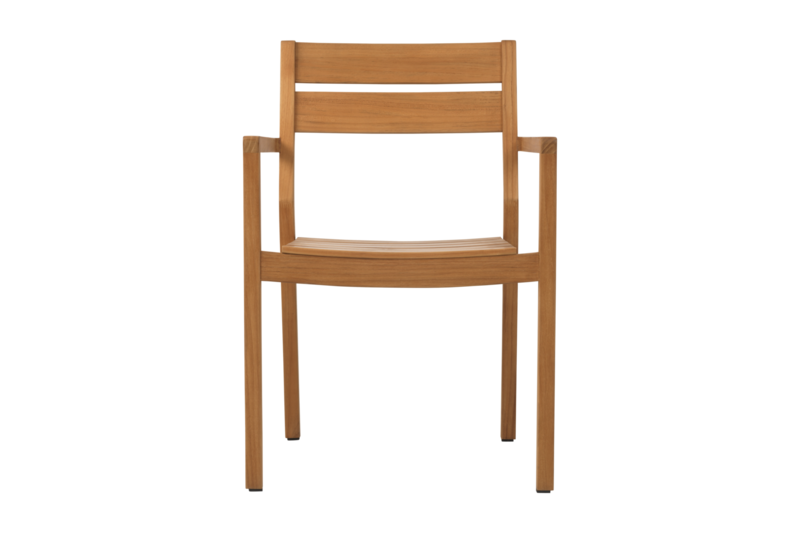 Delia Teak armchair Natural color
