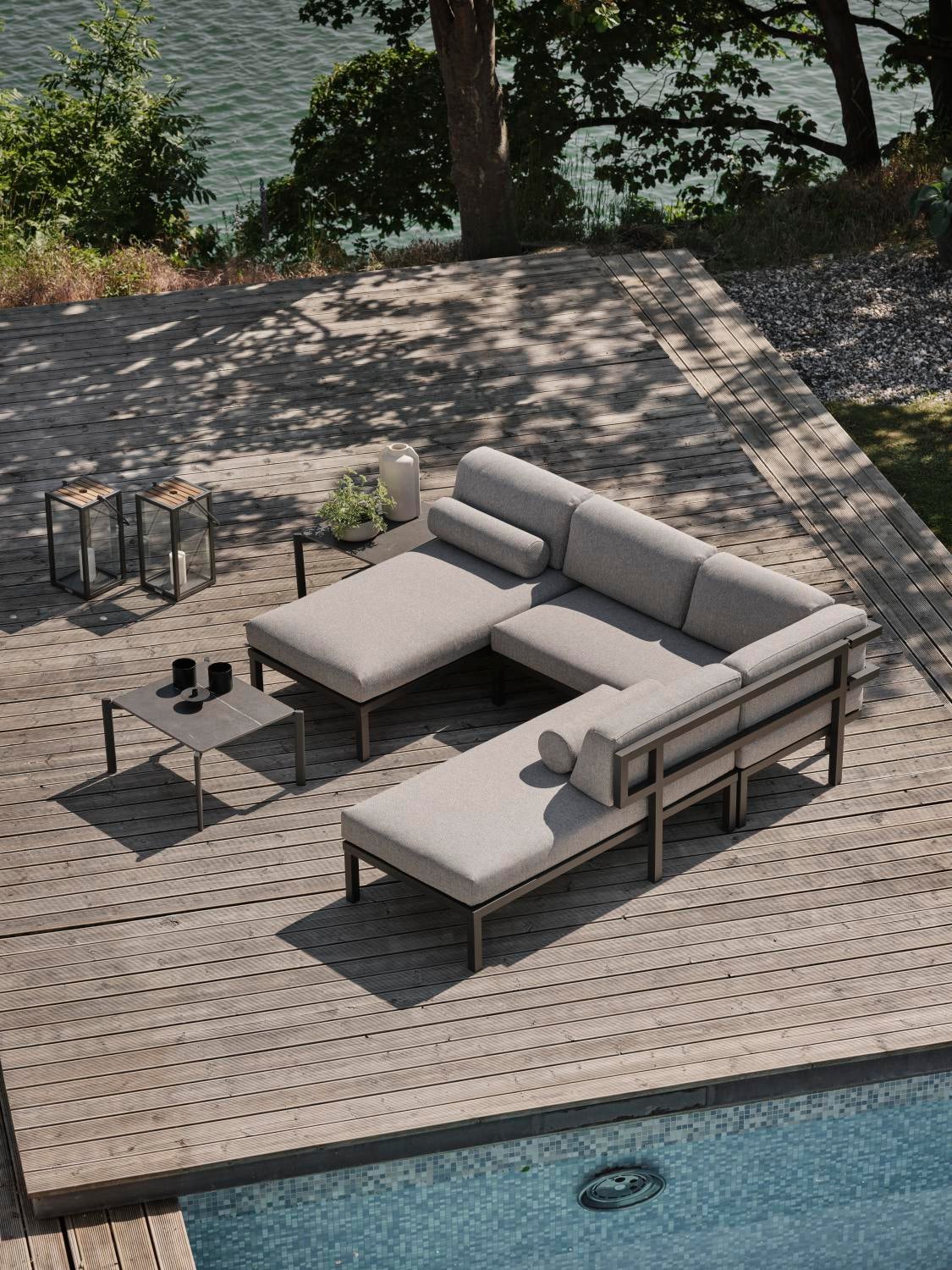 Hallavara coffee table Anthracite/Grey