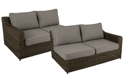 Glendon end piece Dark Brown/Soft Moose