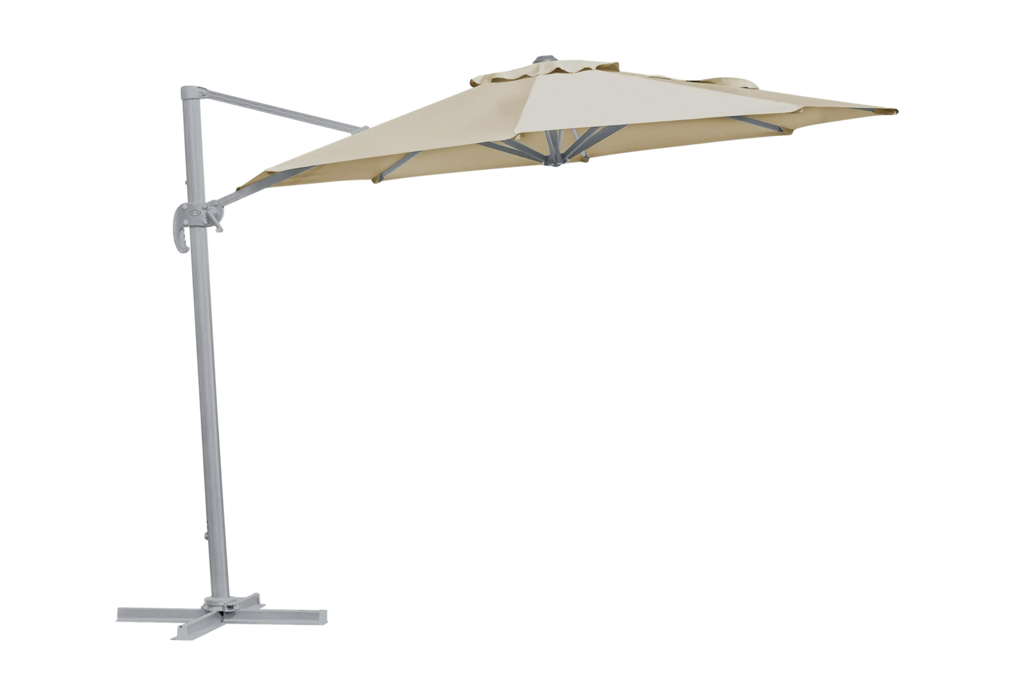 Linz hanging parasol Khaki/Light Grey