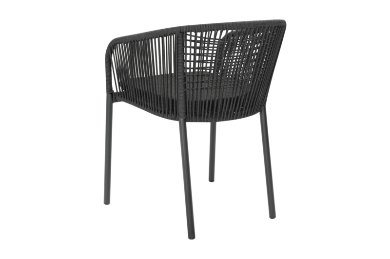 Delta armchair Anthracite/Teddy Black