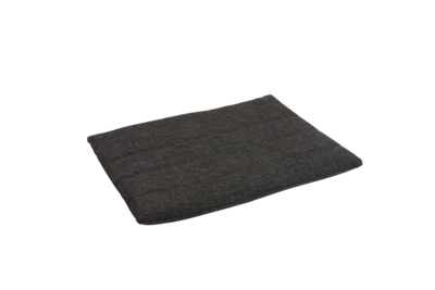 Gotland footstool cushion Black