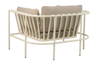 Collier armchair Pearl White/Teddy Beige