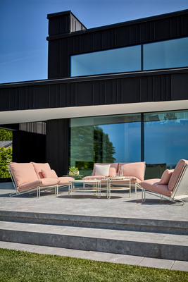 Blixt coffee table Pearl white