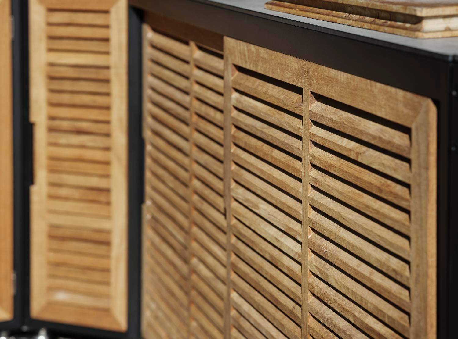 Fornax outdoor Kitchen Black/teak