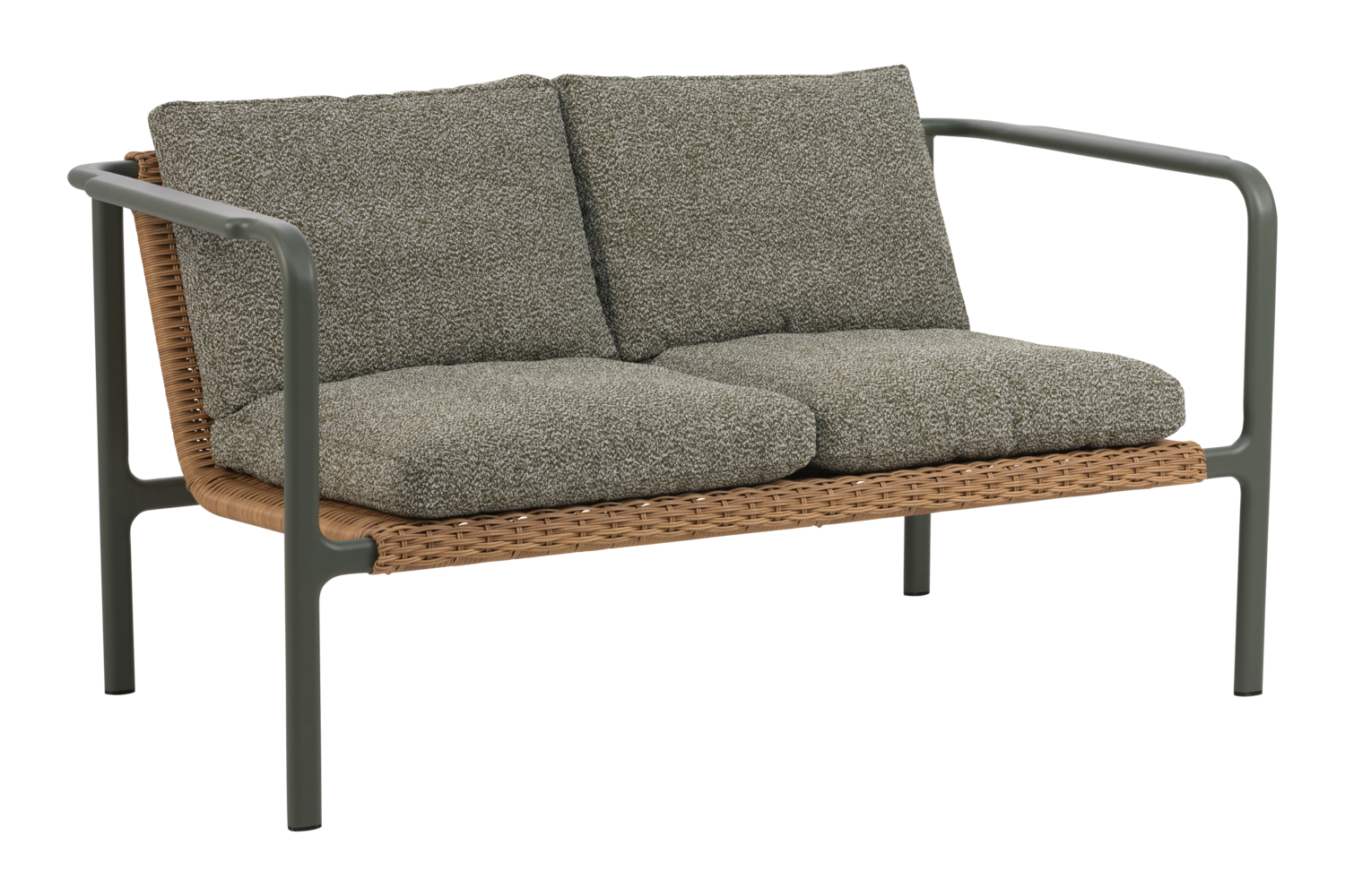 Motty 2-seater sofa Nordic Green/Teddy Verde