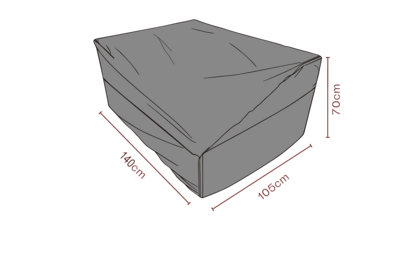 Furniture cover sofa Black