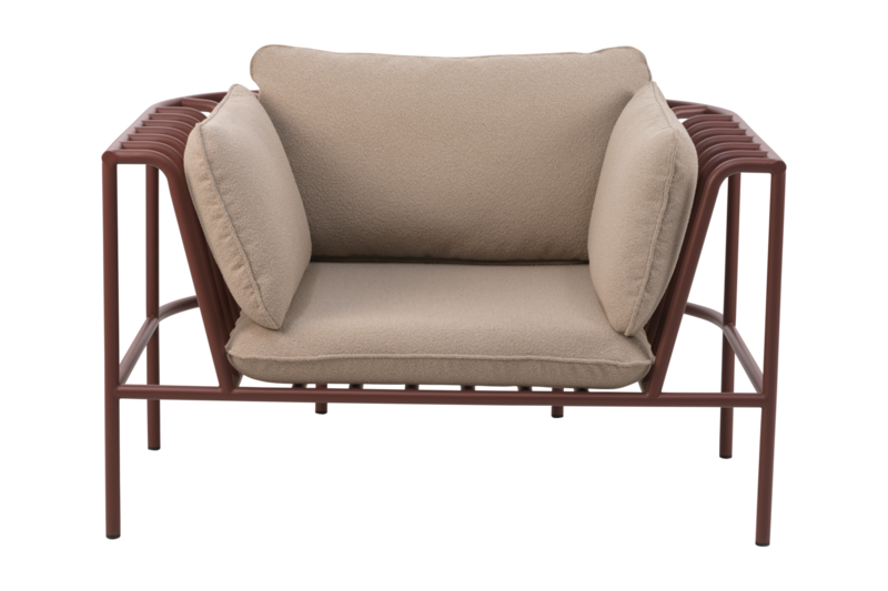 Collier armchair Zin Red/Teddy Beige