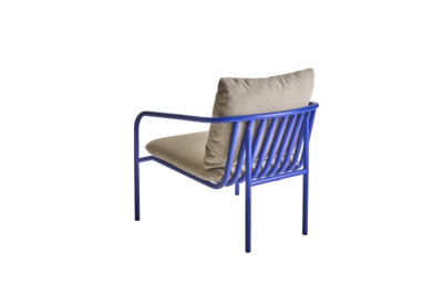 Bendt armchair Indigo Blue/Teddy Beige