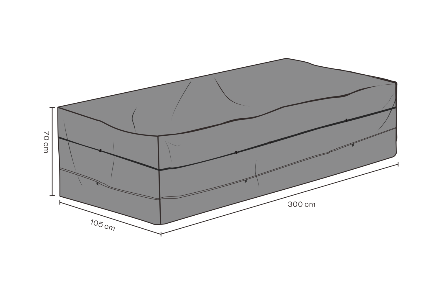 Furniture cover sofa Black - Breathable