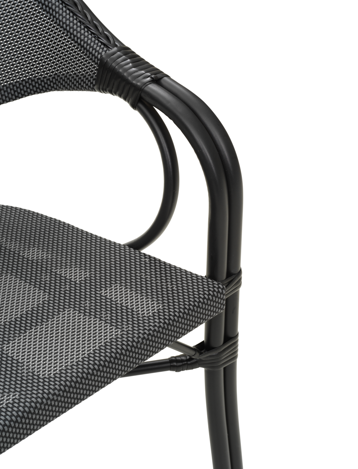 Parterre armchair Black/black