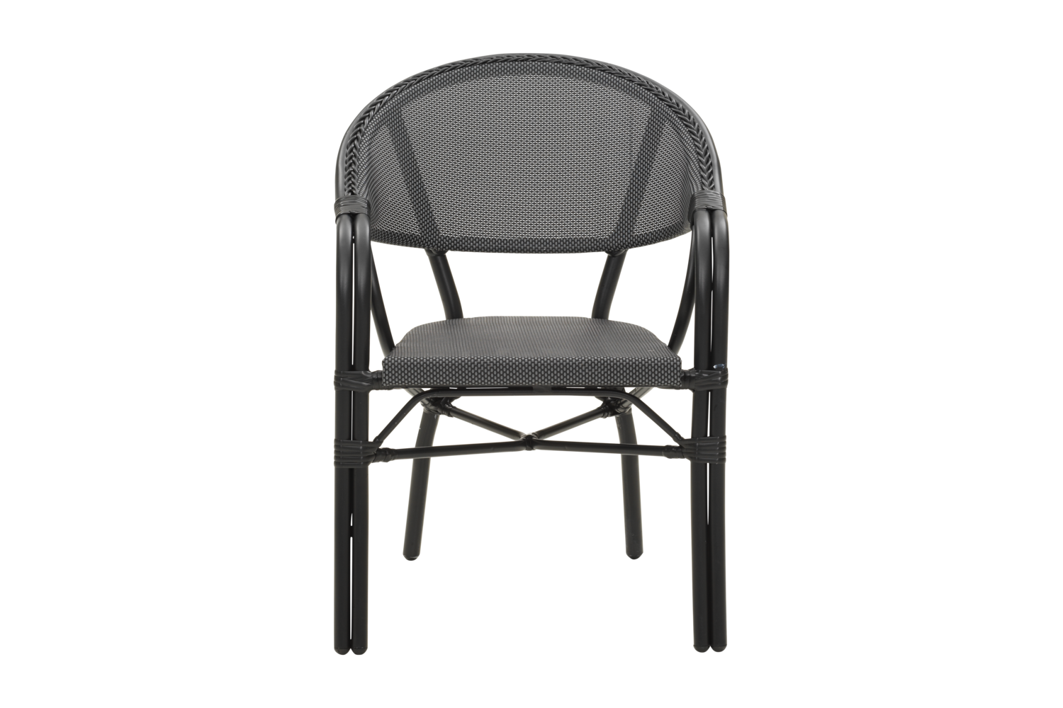 Parterre armchair Black/black