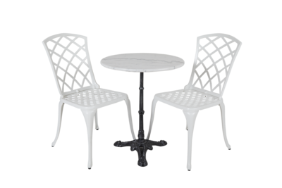Arras dining chair White