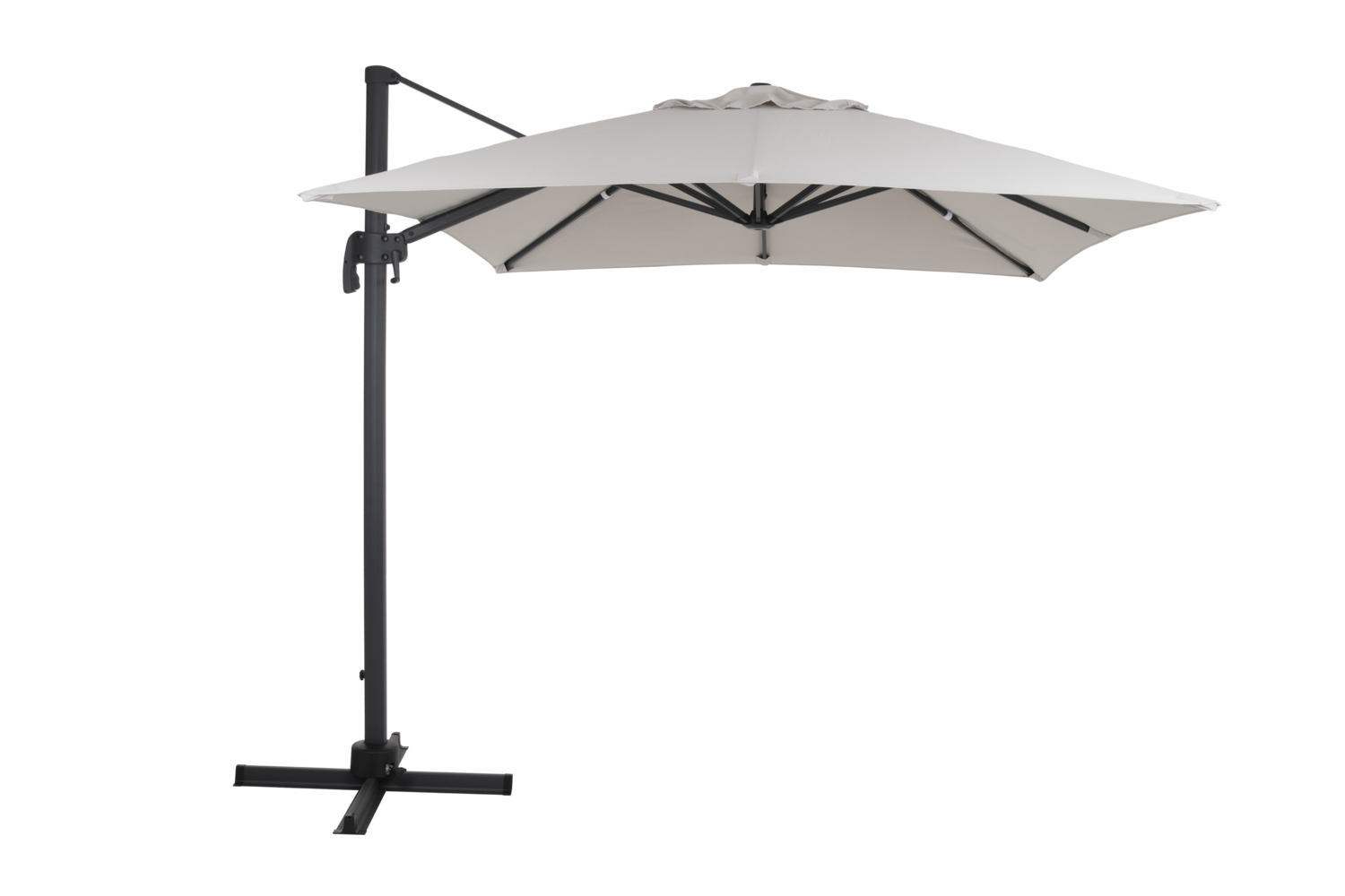 Linz hanging parasol Anthracite/khaki