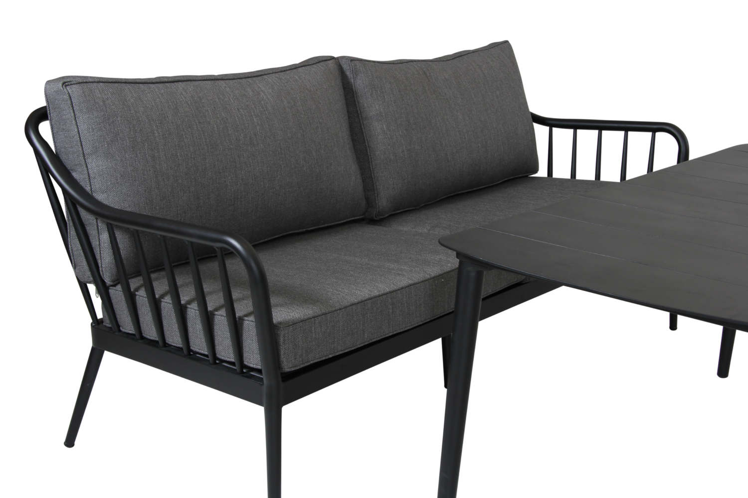 Coleville 2,5-seater sofa Black/grey