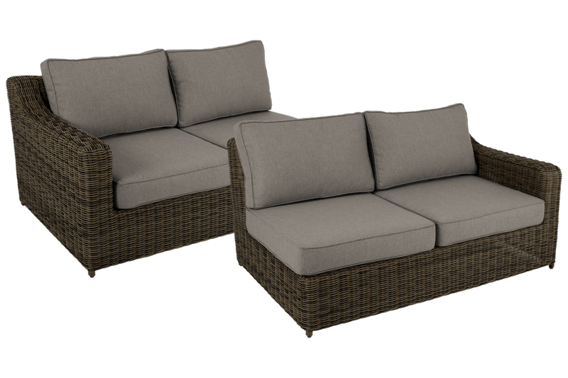 Glendon end piece Dark Brown/Soft Moose