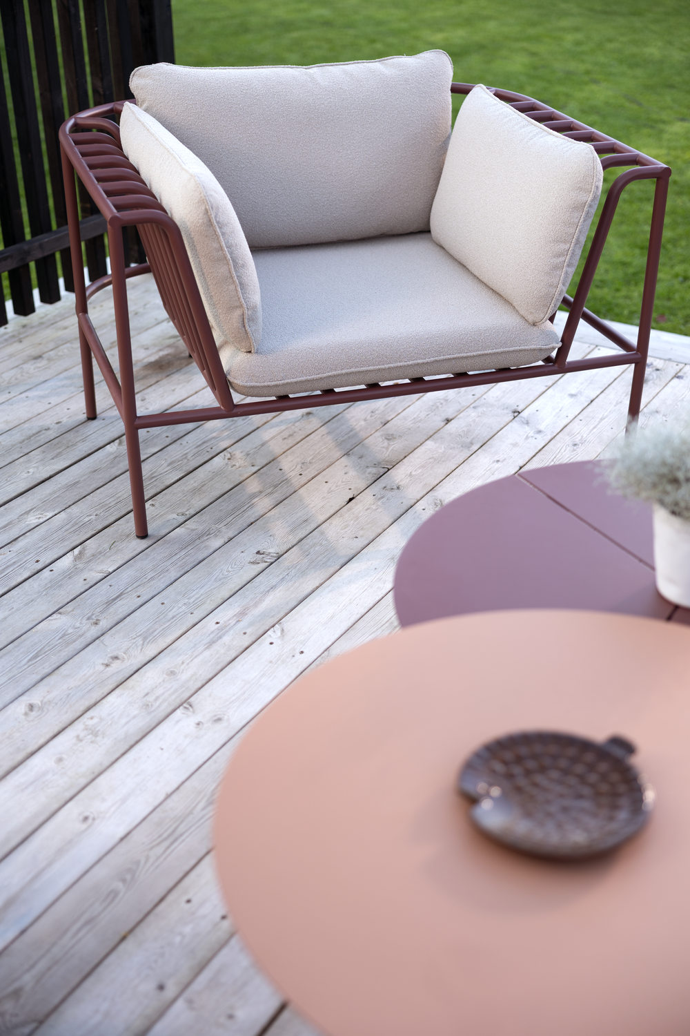 Collier armchair Zin Red/Teddy Beige