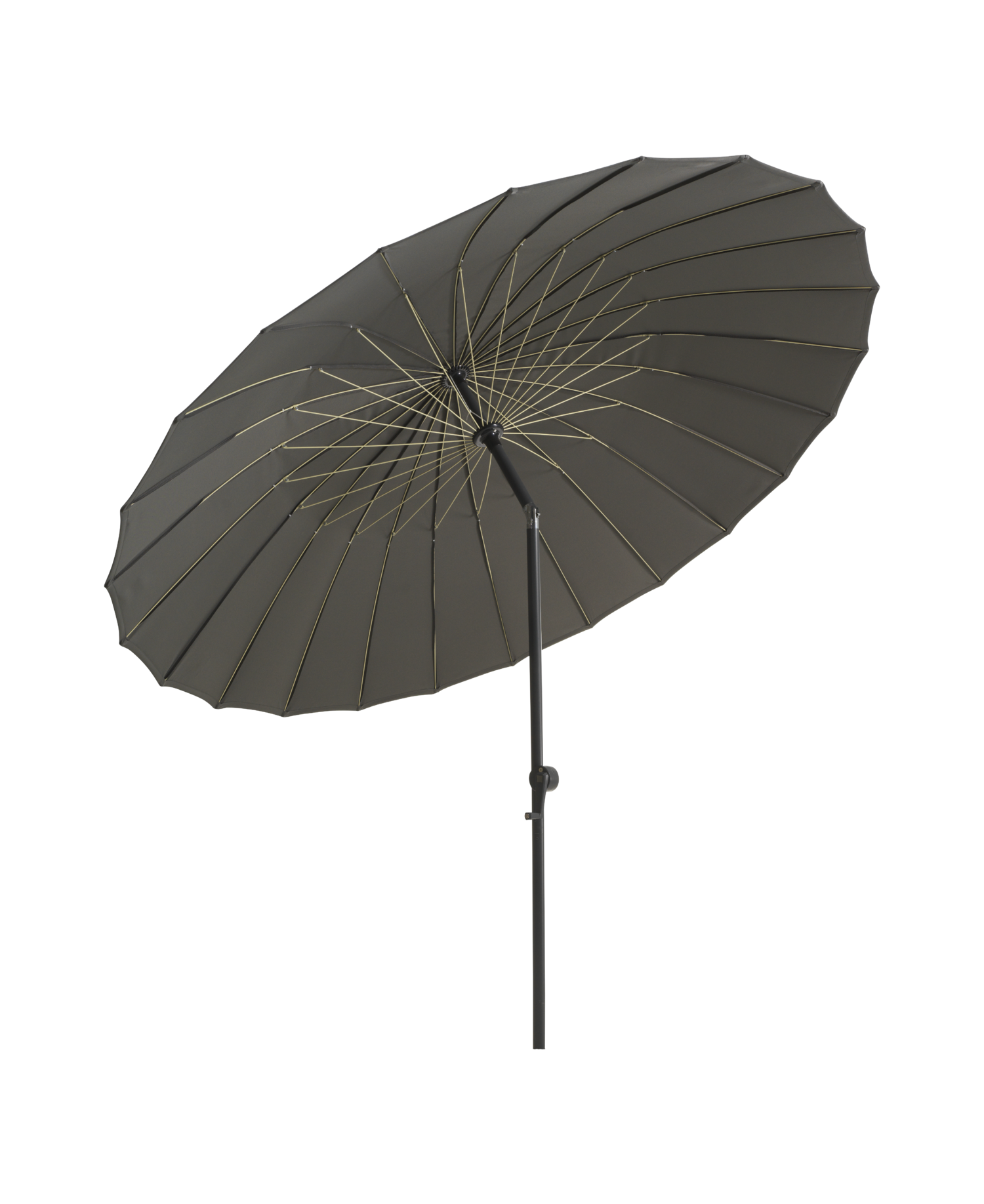 Shanghai parasol Aluminum/Grey/Lemon