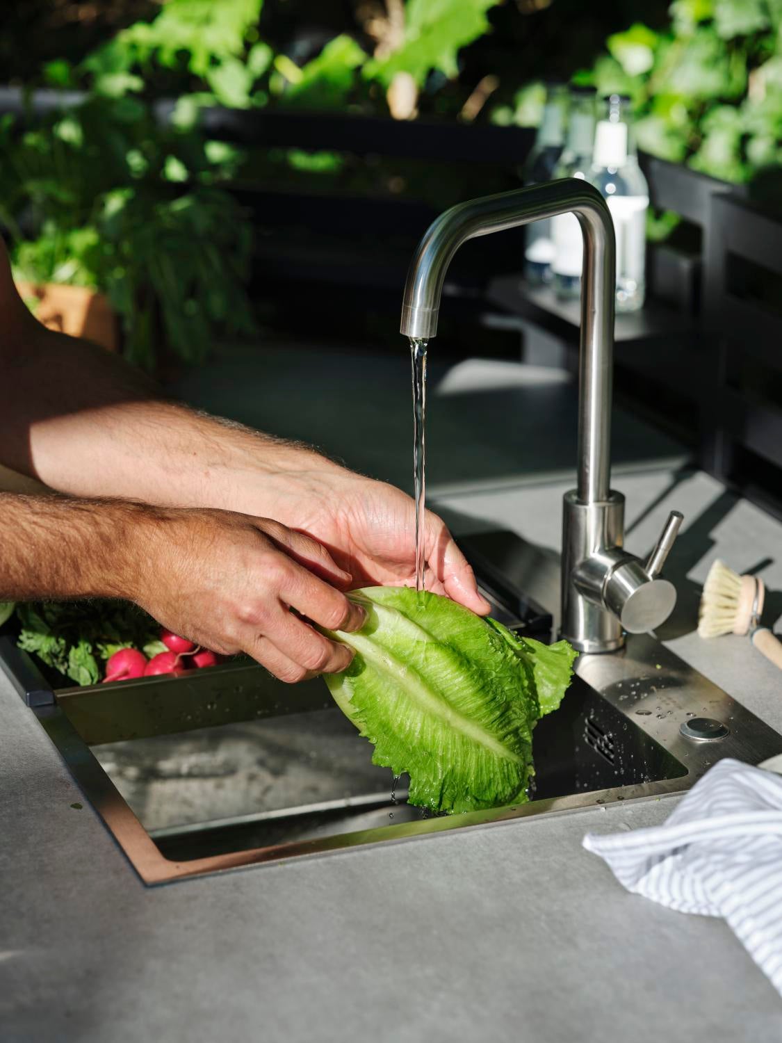 Fornax outdoor Kitchen Black/teak