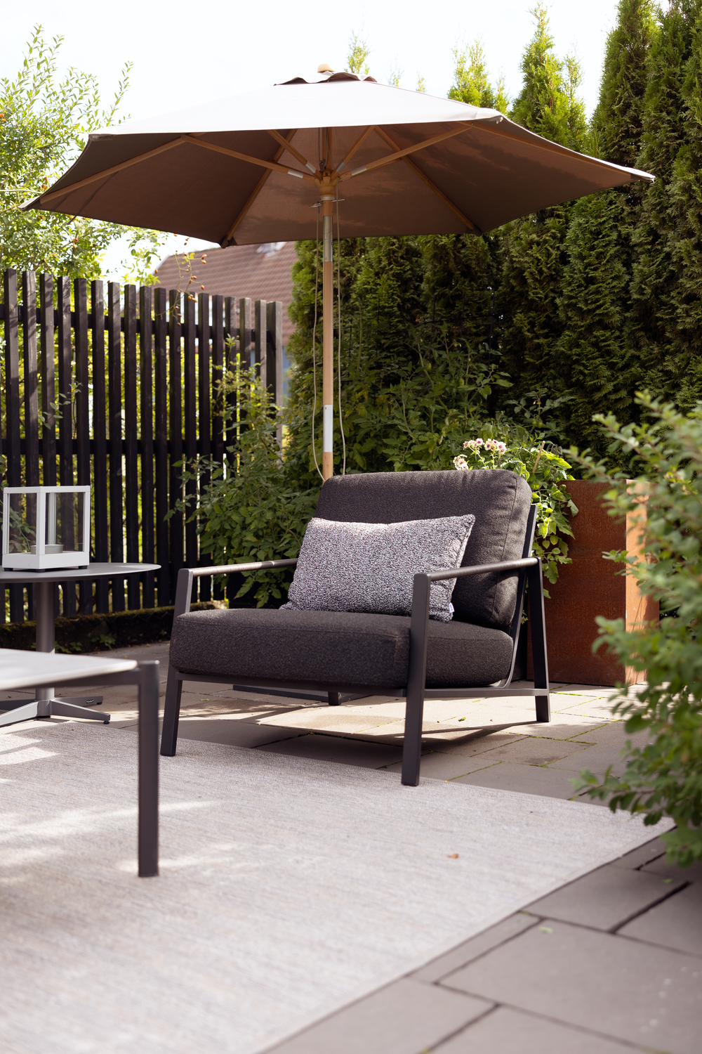 Trieste parasol Natural colour/taupe