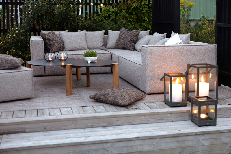 Domino coffee table Anthracite/Teak