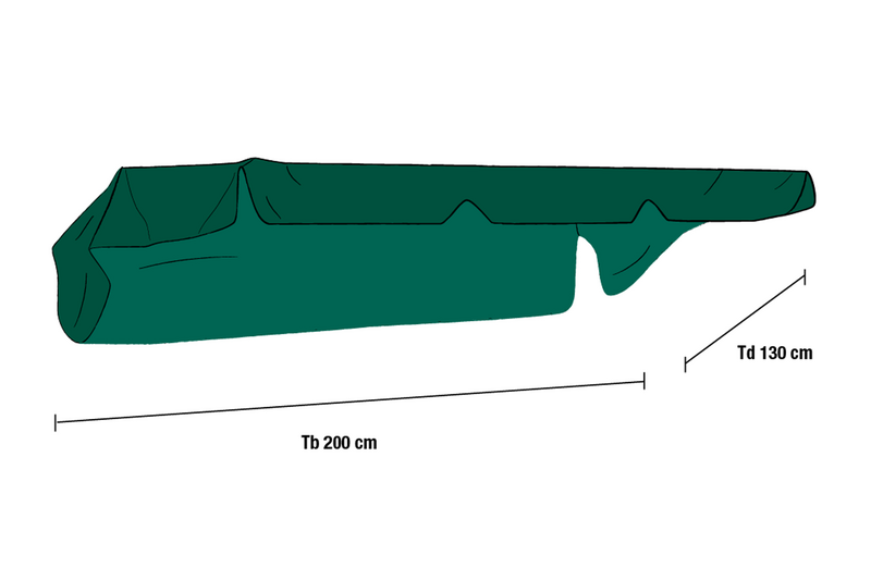 Olbia garden swing canopy Green