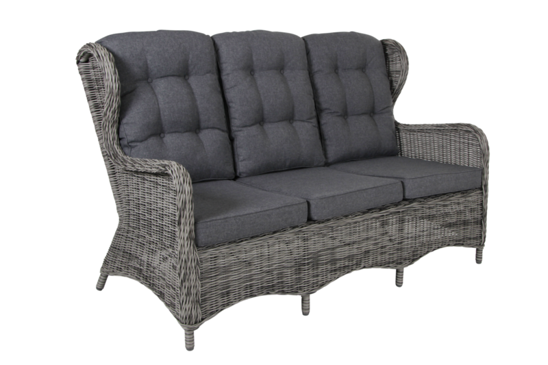 Rosita 3-seater sofa Grey/grey