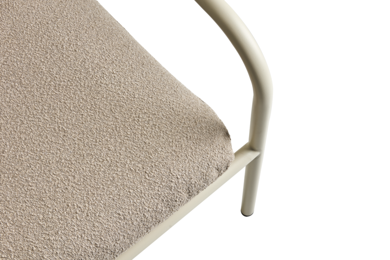 Bendt armchair Pearl White/Teddy Beige