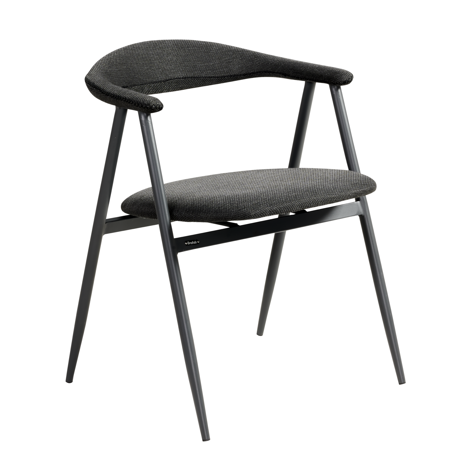 Boi armchair Anthracite/Black Barley