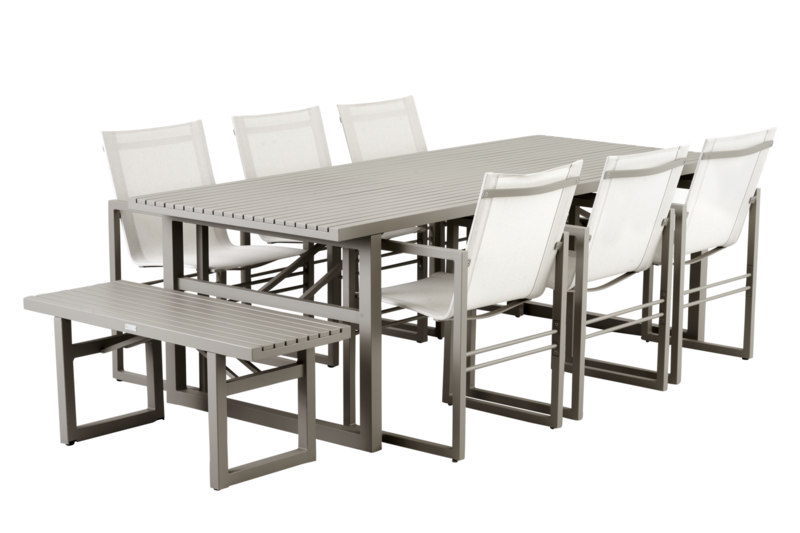 Vevi dining chair Khaki/white
