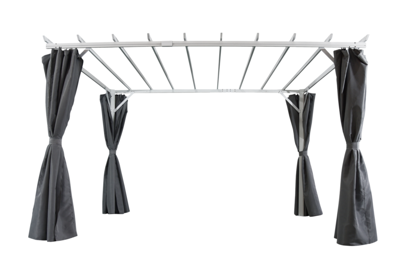 Piode pergola White/grey