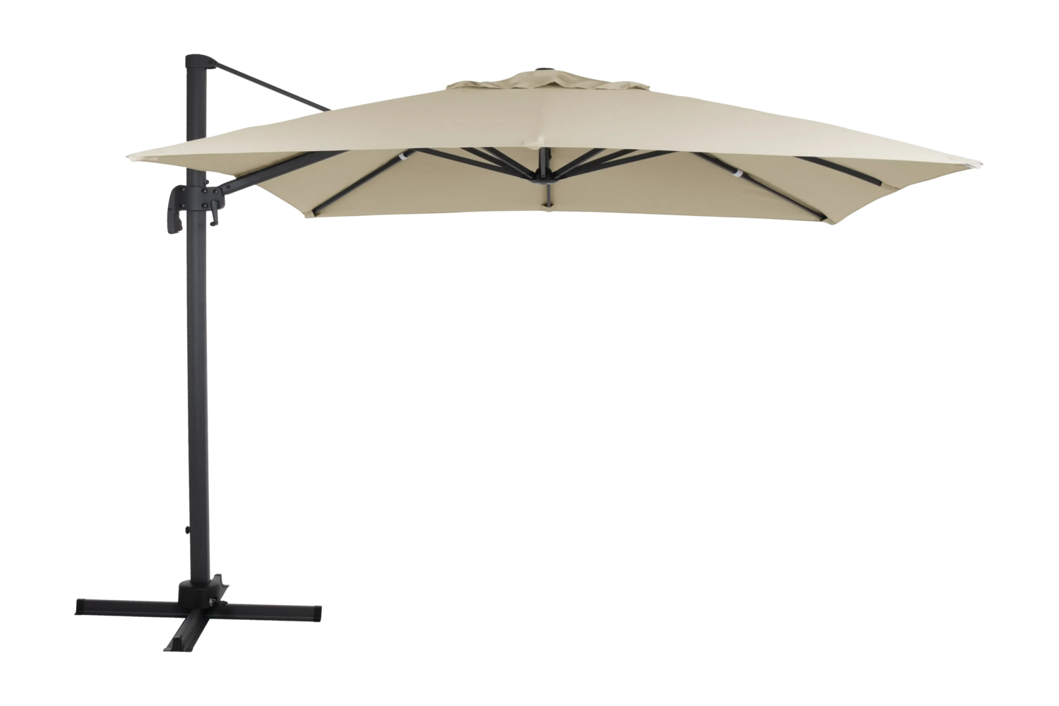 Linz hanging parasol Anthracite/khaki