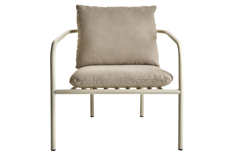 Bendt armchair Pearl White/Teddy Beige