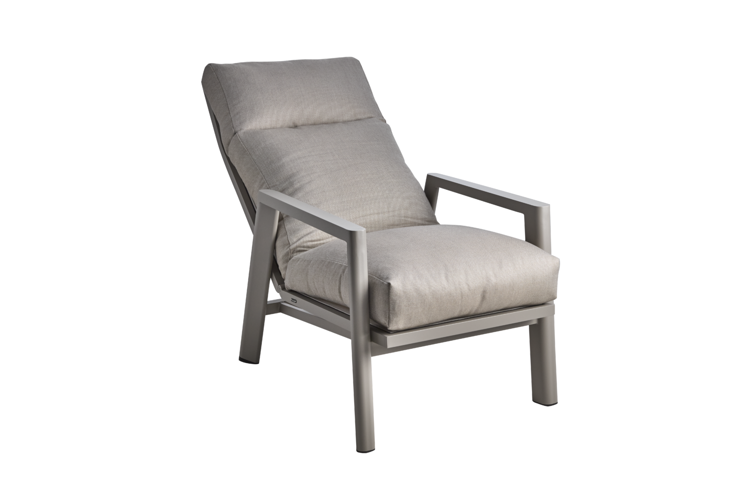 Slide position armchair Khaki/Tawny