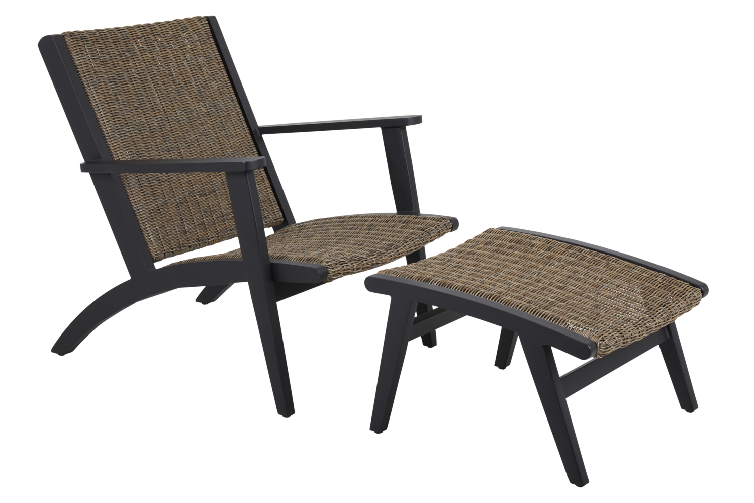 Kira lounge chair Black/rustic