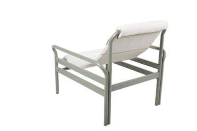 Sling armchair Nordic Green/Vanilla White