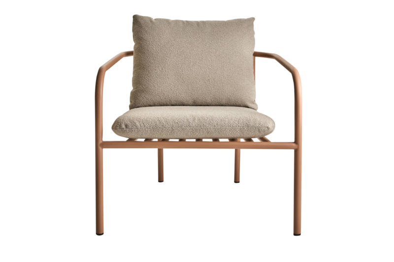 Bendt armchair Peach/Teddy Beige