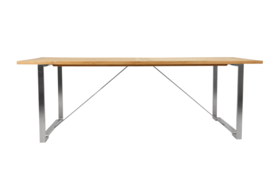 Gotland dining table Silver/teak