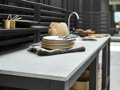 Bellac outdoor Kitchen Black/grey