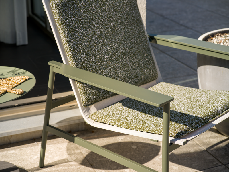 Soro lounge chair Nordic Green/Teddy Verde