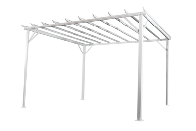 Piode pergola White/grey